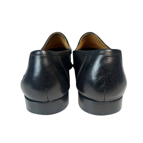 Allen Edmonds Mens VERONA II Italian Bit Calfskin Leather Loafers Black Shoe 14 main image 4